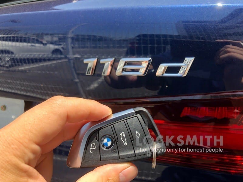 BMW118bの車内から回収したスマートキー