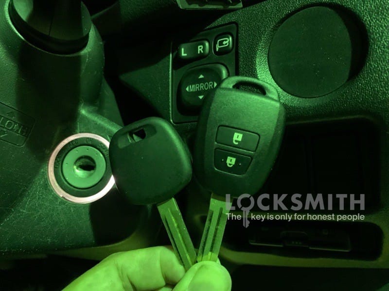 作製したトヨタハイエースの鍵