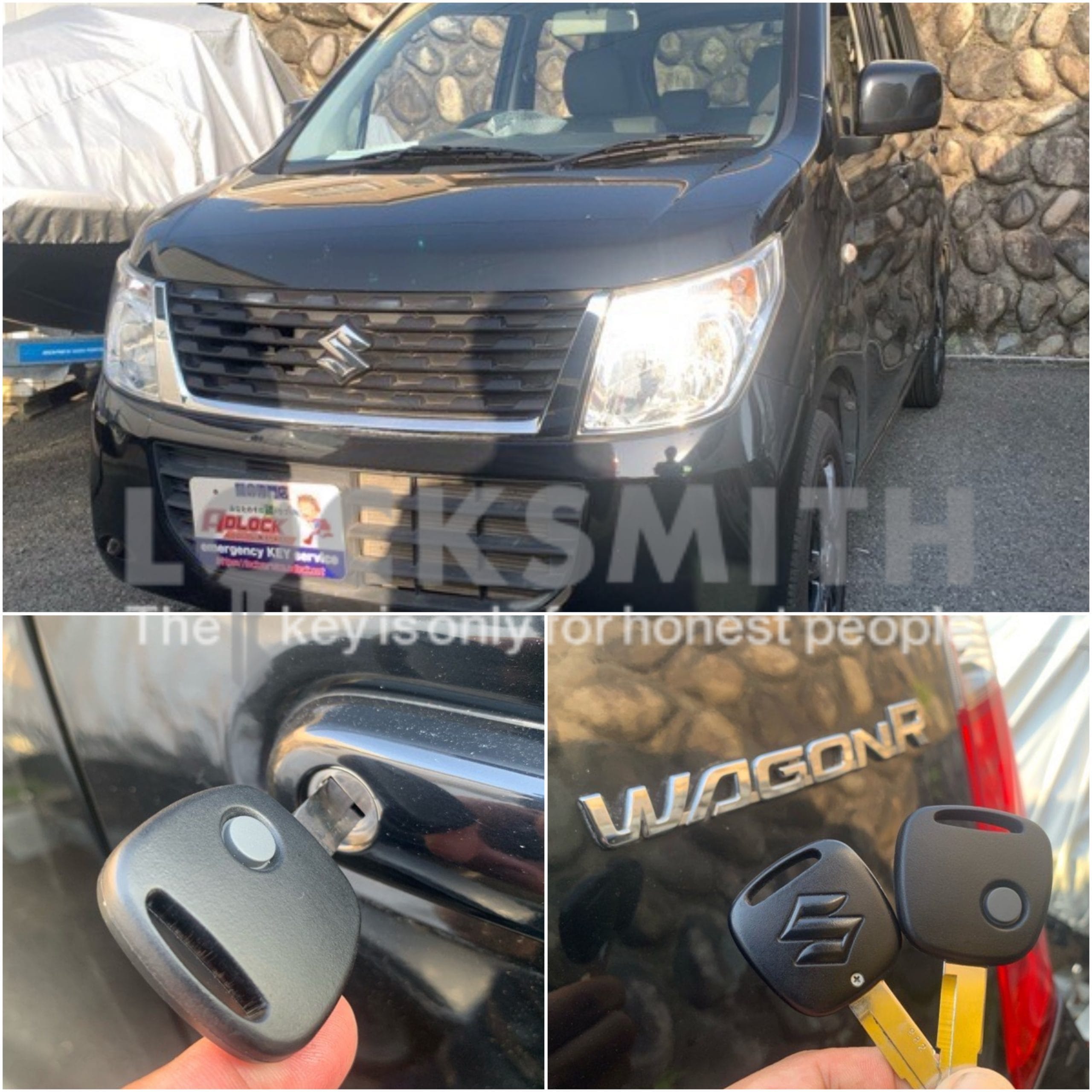 スズキ ワゴンR MH34S 2015年式と新たに作製したリモコンキー