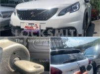 鍵作製のご依頼をいただいたプジョー 2008 2017年式と作製したスペアキ―