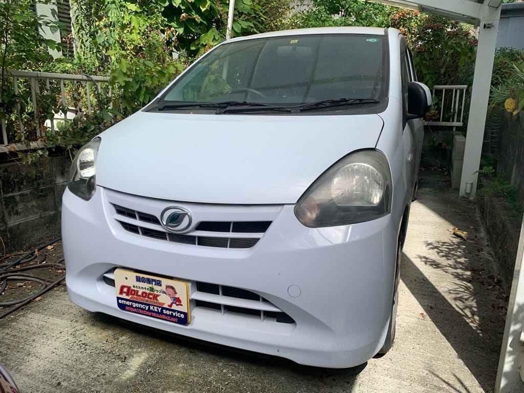 鍵紛失で動かせなくなったダイハツ ミラ LA300S 2011年式