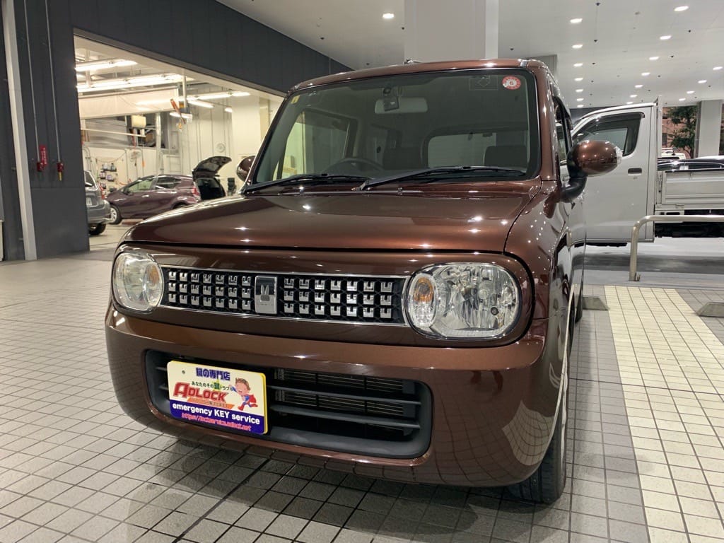 スペアキー作製のご依頼をいただいたスズキ アルトラパン HE22S 2011年式