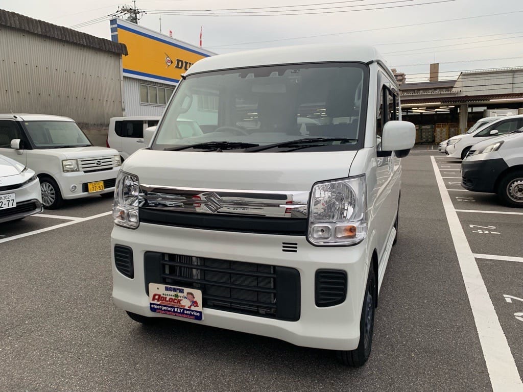 スペアキー作製のご依頼をいただいたスズキエヴリィワゴン