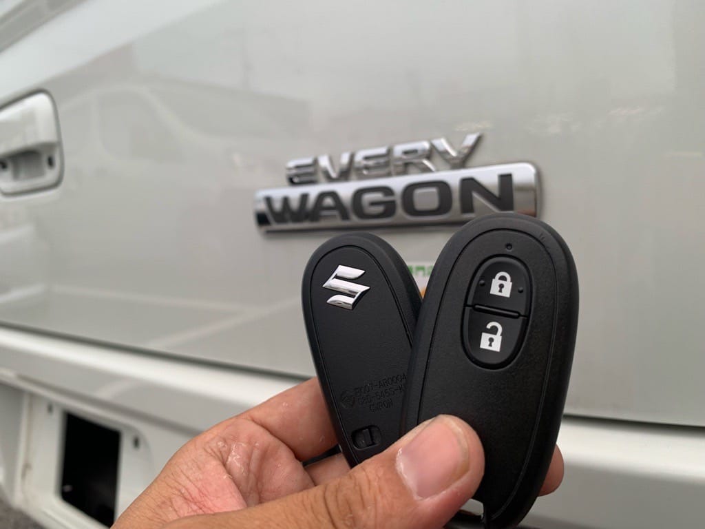 新たに作製したスズキエヴリィワゴンのスマートキー2個