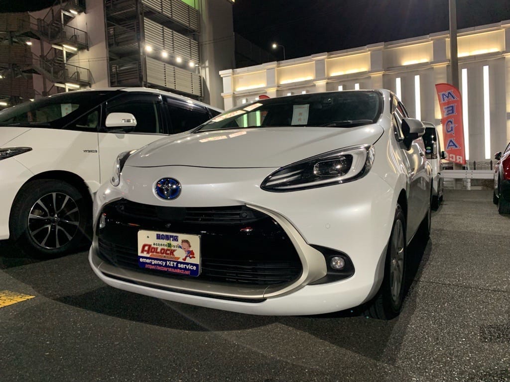 スペアキー作製のご依頼をいただいたトヨタ アクアMXPK11 2022年式