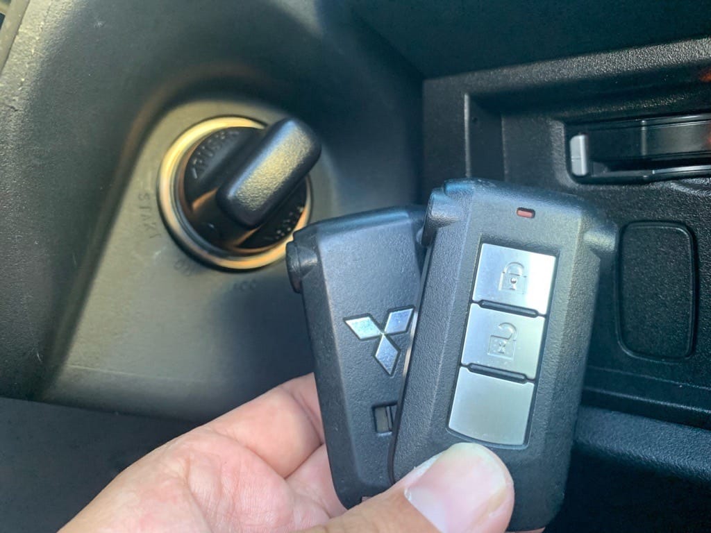 新たに作製した三菱デリカD5のスマートキー