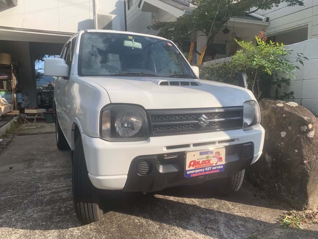 鍵紛失で動かせなくなったスズキ ジムニー JB23W 2014年式