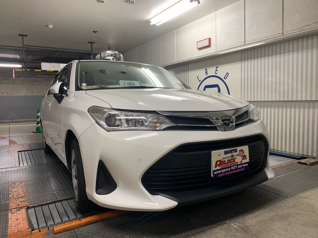 鍵紛失で動かせなくなったトヨタ カローラアクシオ NRE161 2022年式