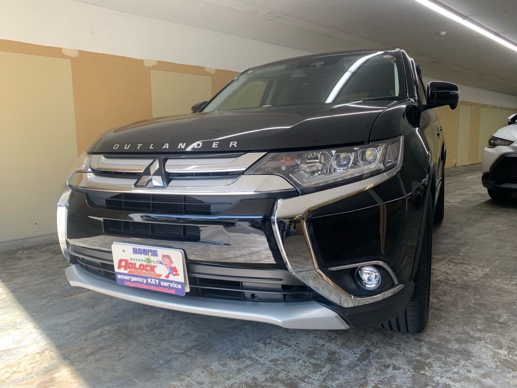 三菱 アウトランダー GF7W 2018年式。こちらの車両のスペアキーを作製します