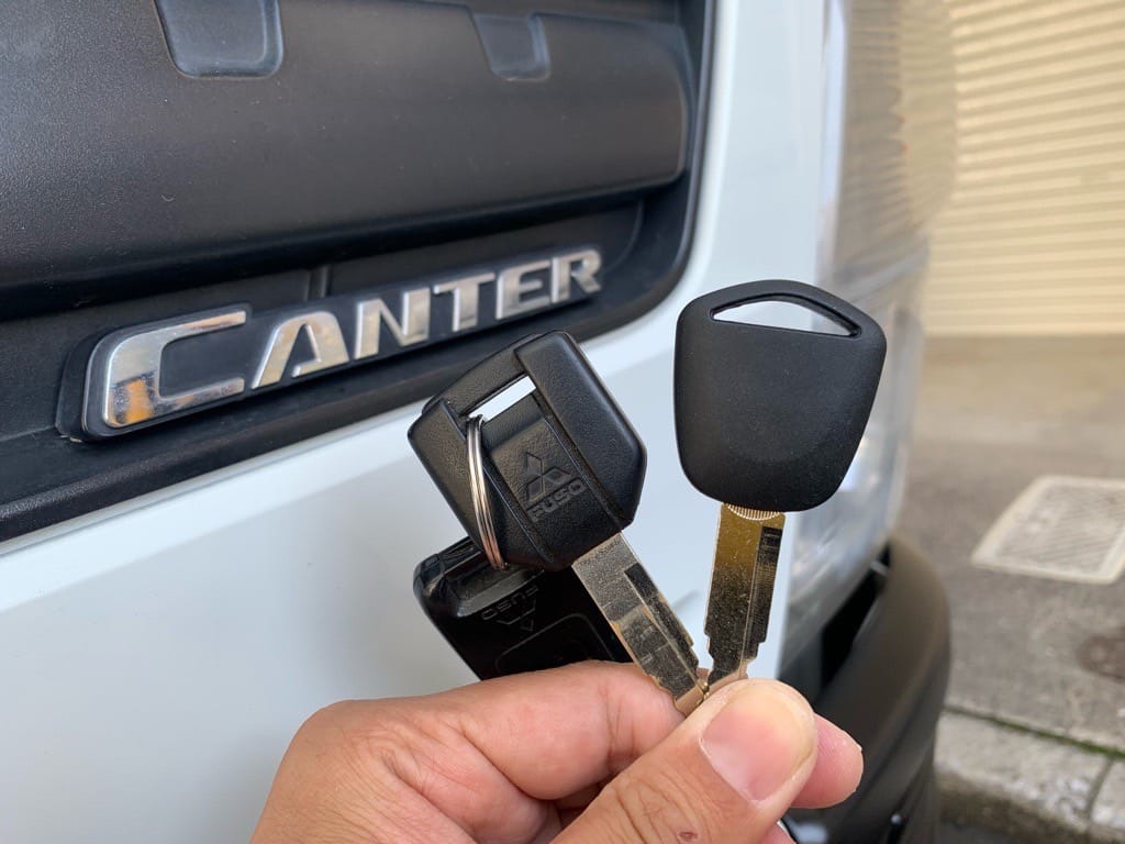 キャンターの鍵作製完了