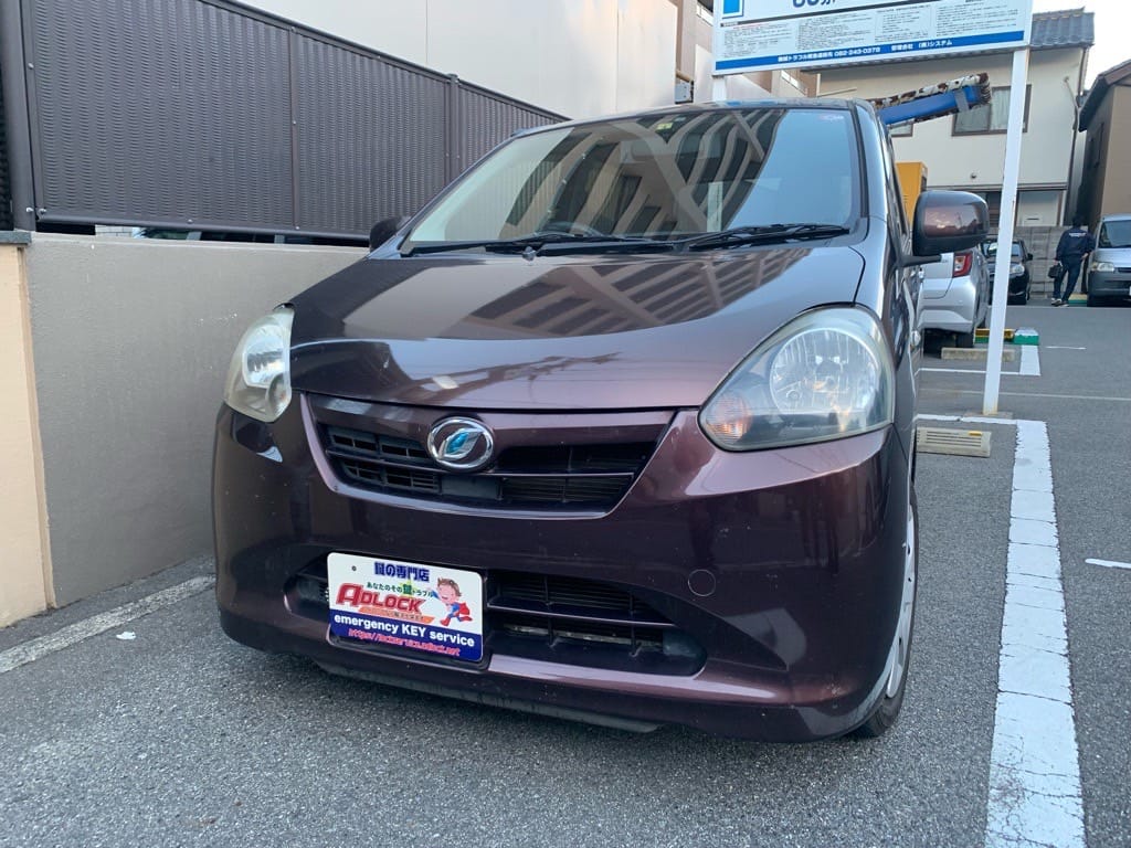 鍵作製のご依頼をいただいたダイハツ ミライース LA300S 2012年式
