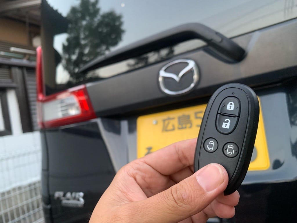 作製したマツダフレアワゴンのスマートキー