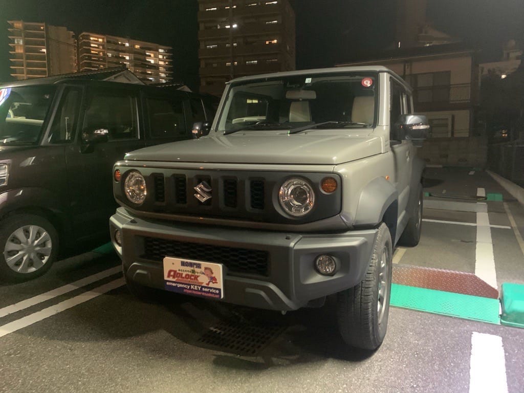 鍵紛失で動かせなくなったスズキ ジムニーシエラ　JB74W 2020年式