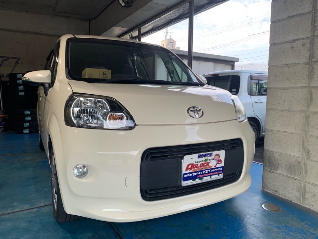 スペアキー作製のご依頼をいただいたトヨタ ポルテ NCP141 2012年式