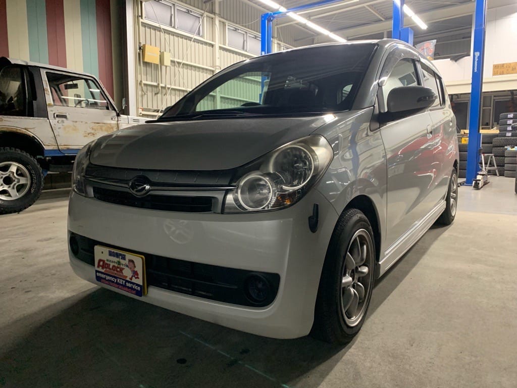 スペアキ―作製のご依頼をいただいたダイハツ ミラ　L275S 2009年式