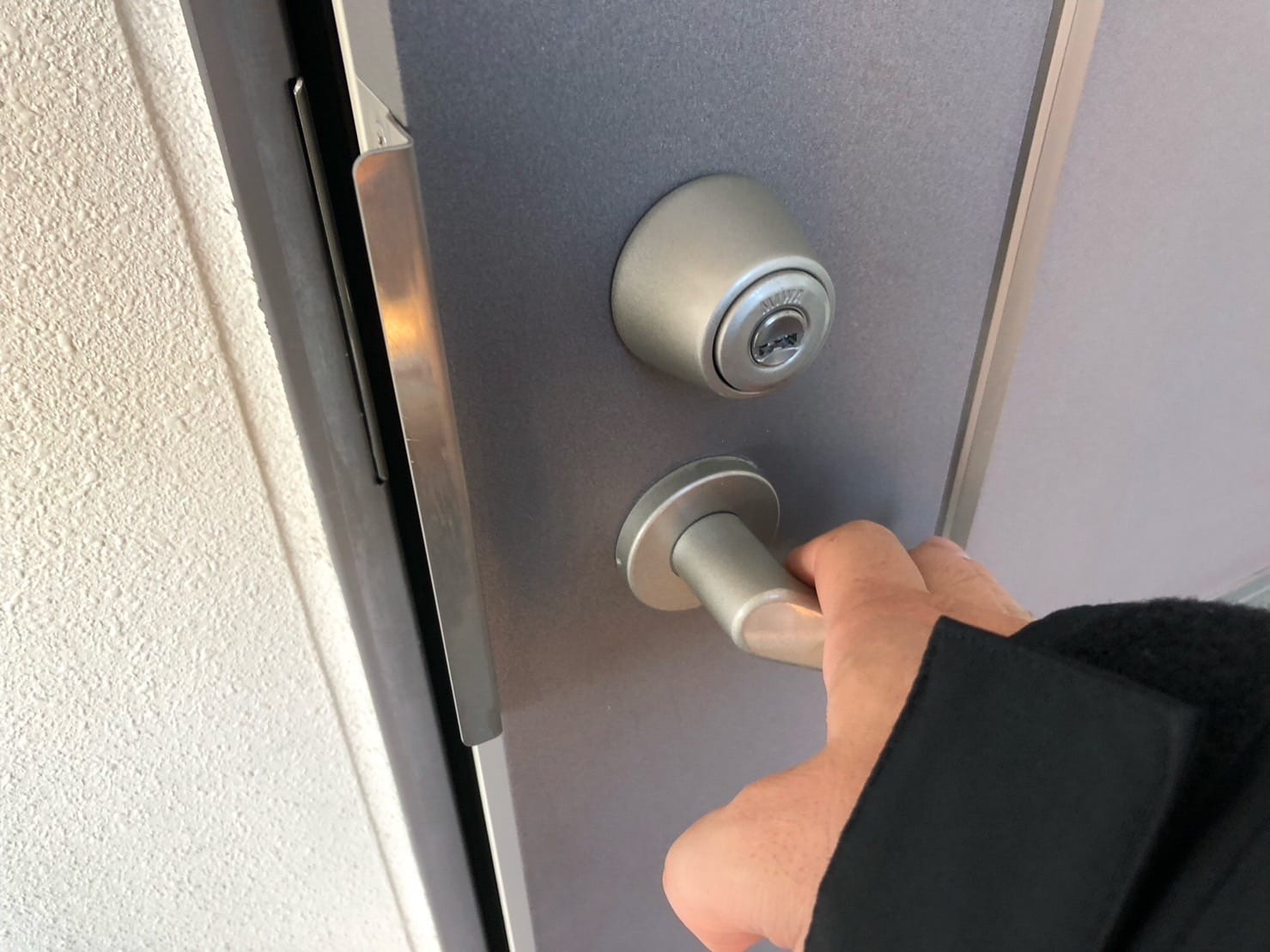 解錠に成功、ドアが開きました