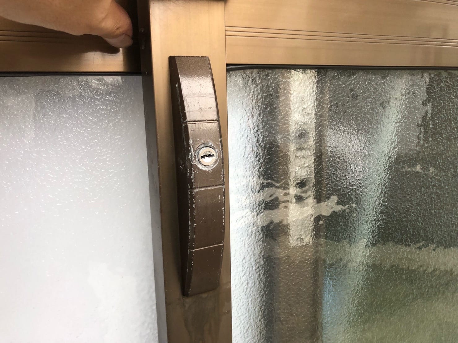 解錠に成功。引戸が開きました