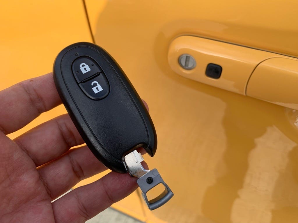 登録したスズキハスラーのスマートキーに作製したメカニカルキーを収納