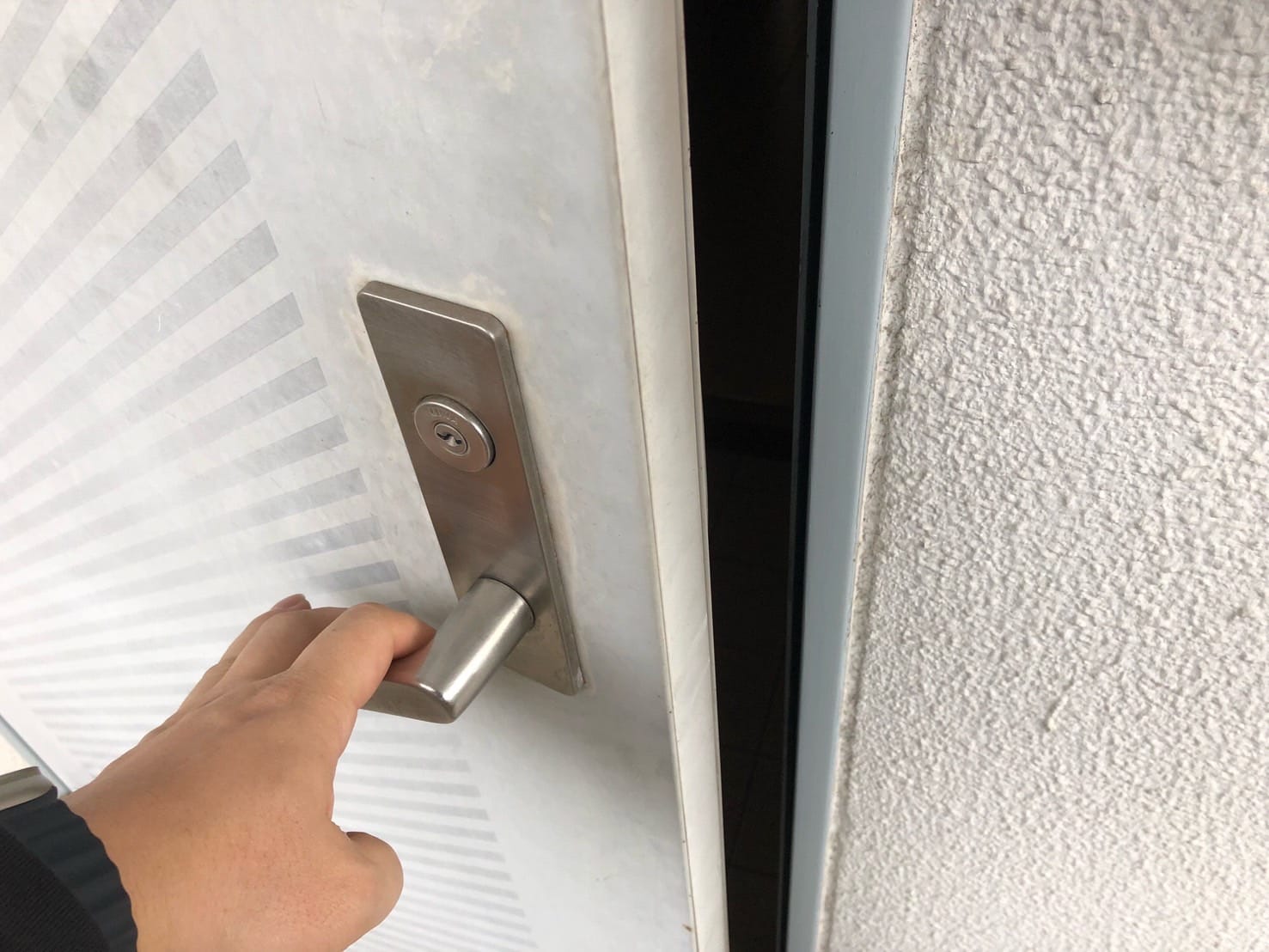 ドアが開きました