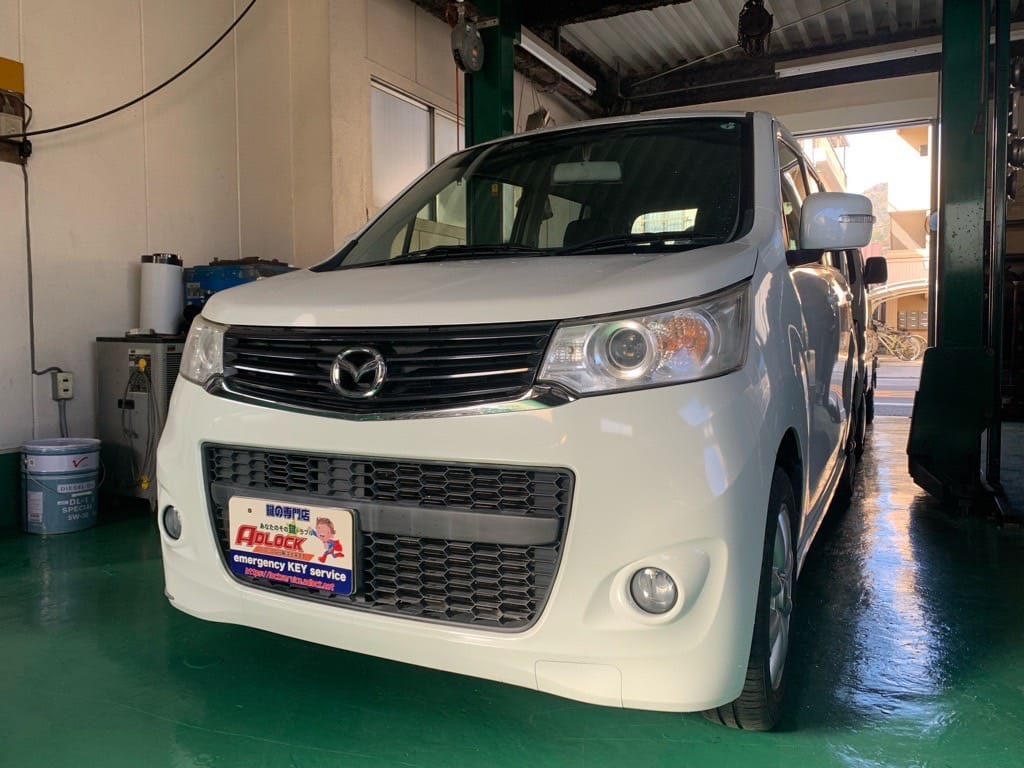 スペアキ―作製のご依頼をいただいたマツダ フレア　MJ34S 2014年式