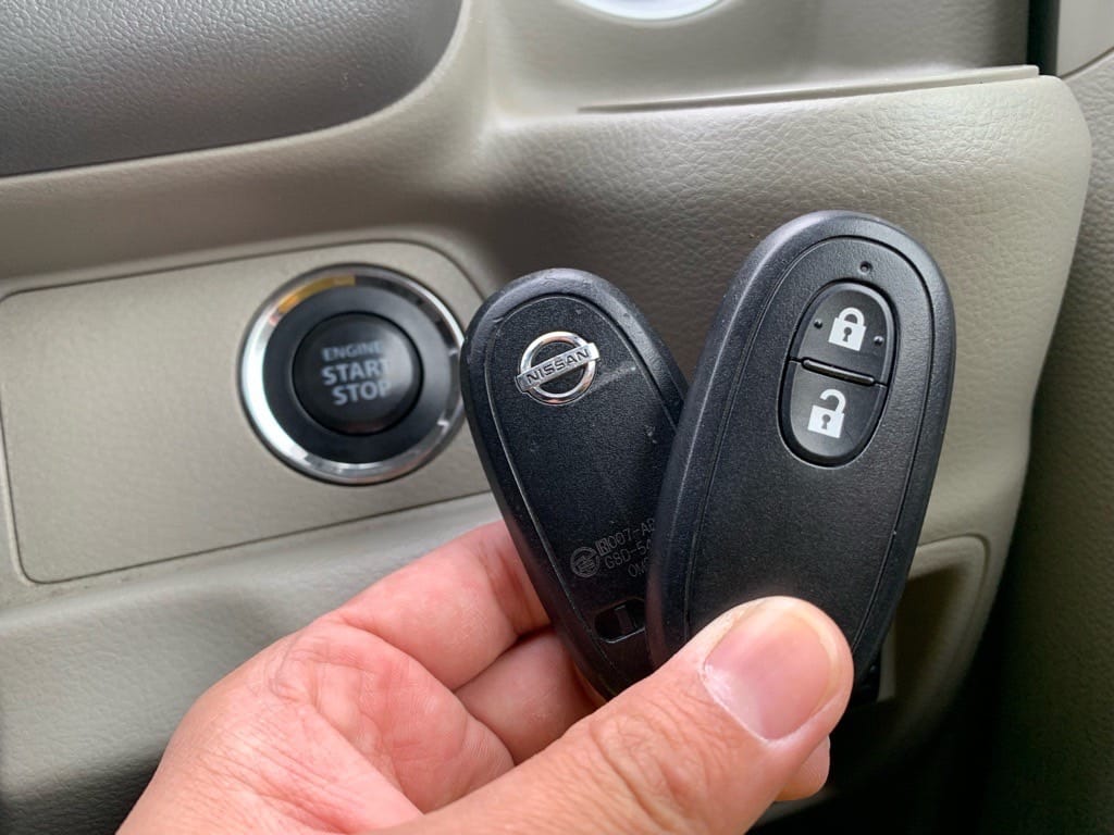 登録が完了した日産クリッパーリオのスマートキー２個