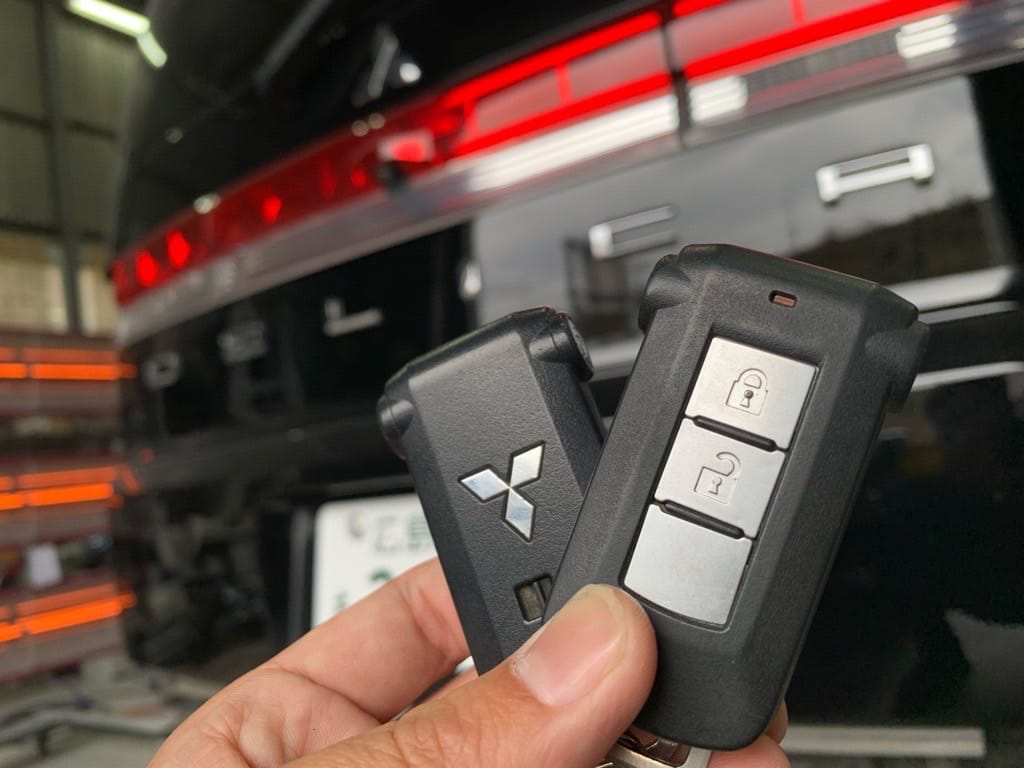 登録が完了した三菱デリカD5のスマートキー