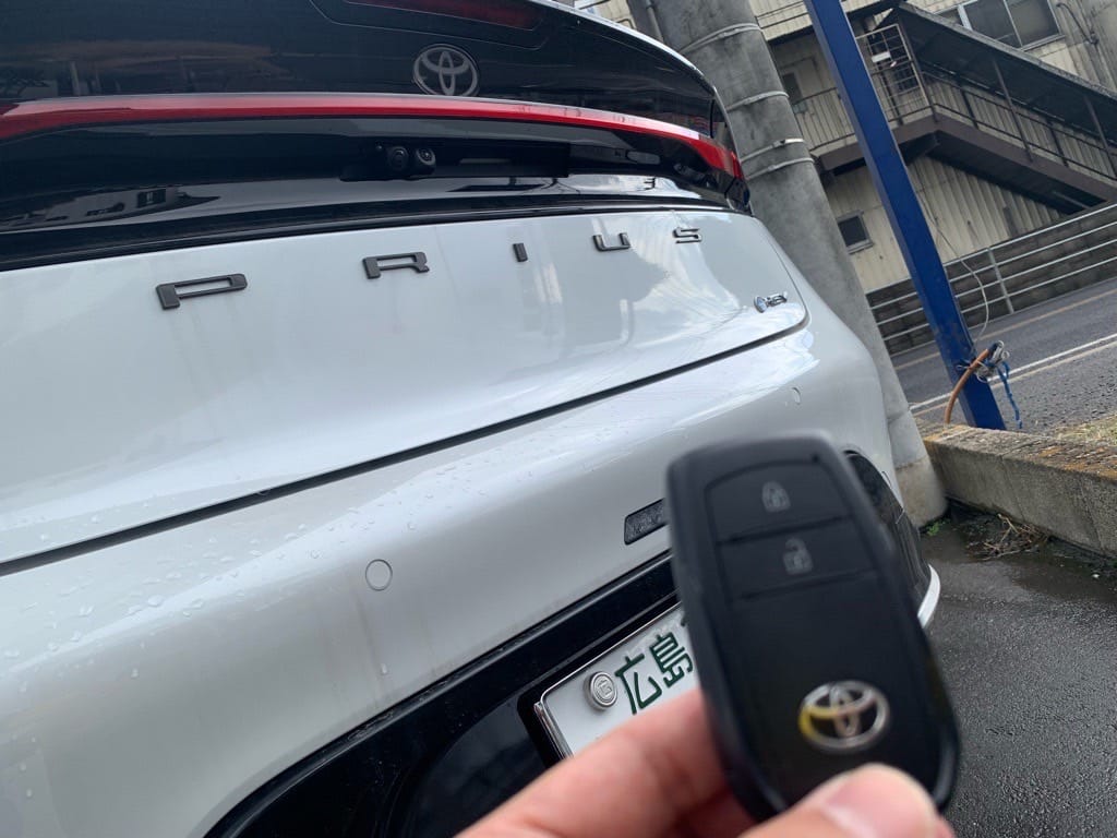 作製したトヨタプリウスのスマートキー