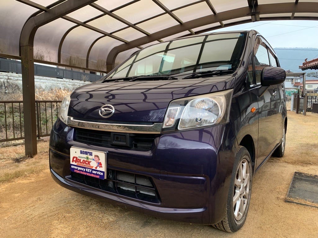 鍵作製のご依頼をいただいたダイハツ ムーヴ LA100S 2014年式