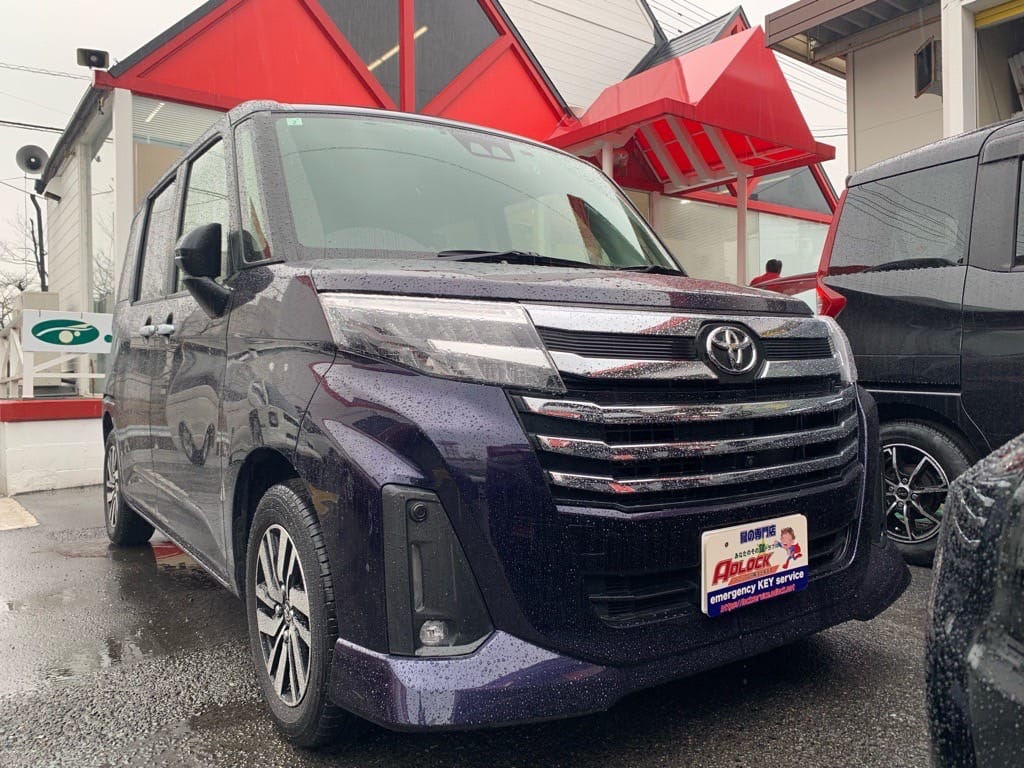 スペアキー作製のご依頼をいただいたトヨタ ルーミー M900A 2021年式