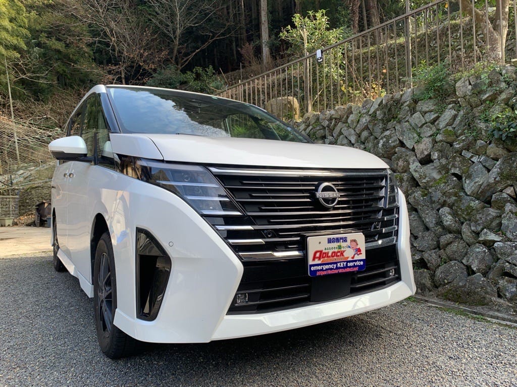 鍵開けのご依頼をいただいた日産 セレナ FNC28 2023年式