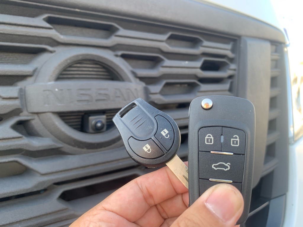 作製した日産NV350キャラバンのリモコンキー