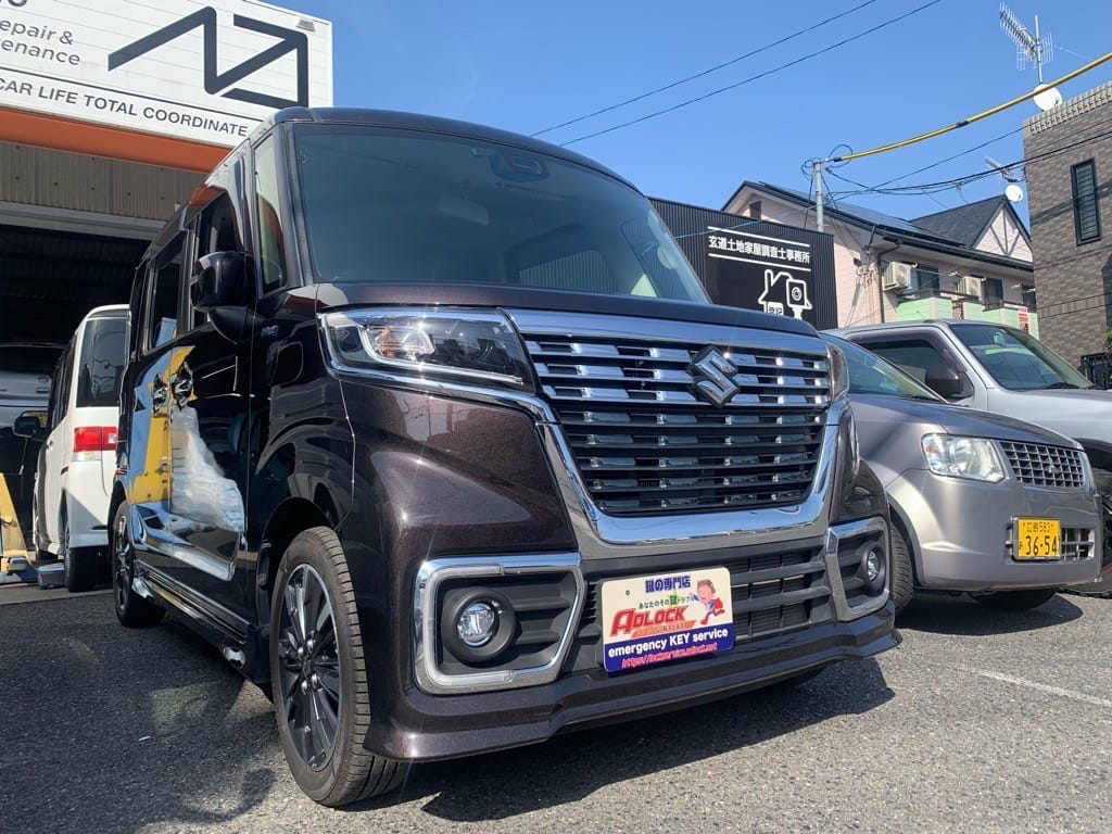 スペアキ―作製のご依頼をいただいた納車前のスズキ スペーシア MK53S 2019年式