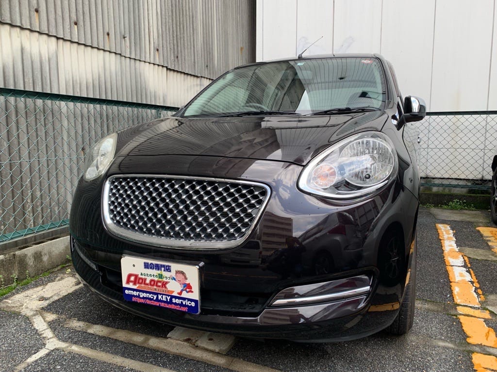 スペアキー作製のご依頼をいただいた日産 マーチ K13 2013年式