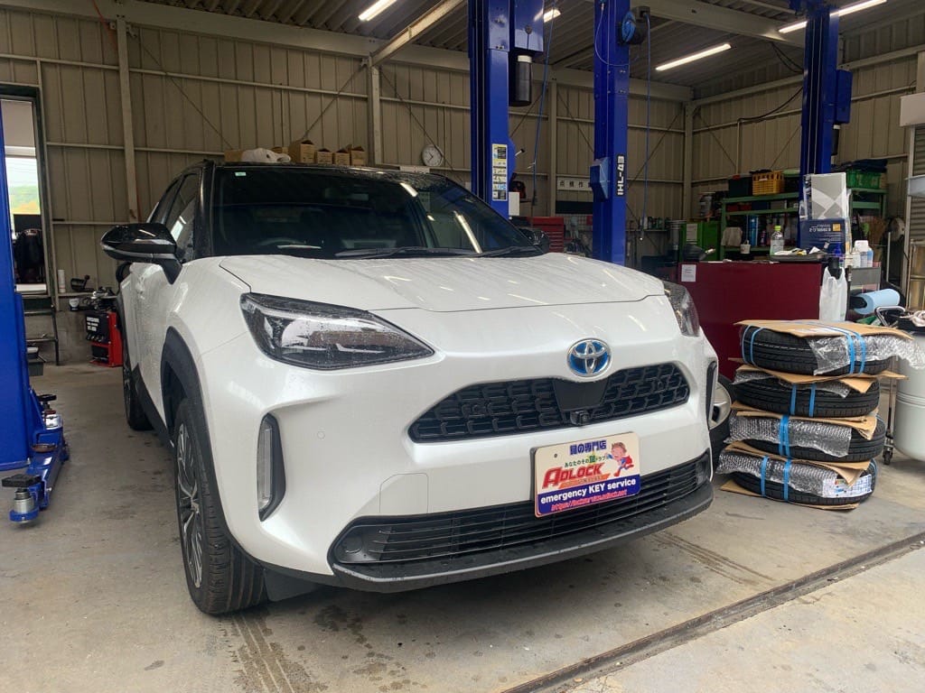 スペアキ―作製のご依頼をいただいた納車前のトヨタ ヤリスクロスMXPJ10 2023年式
