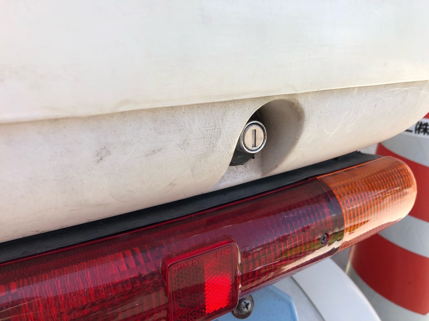 ホンダキャノピーのリアボックスの鍵穴