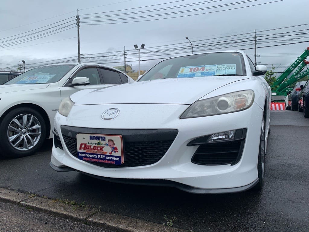メカニカルキー作製のご依頼をいただいたマツダ RX8 SE3P 2008年式