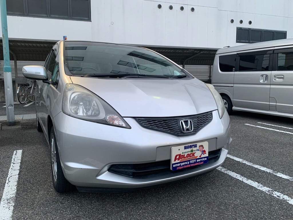 鍵を紛失してエンジンがかからなくなったホンダ フィット GE6 2009年式