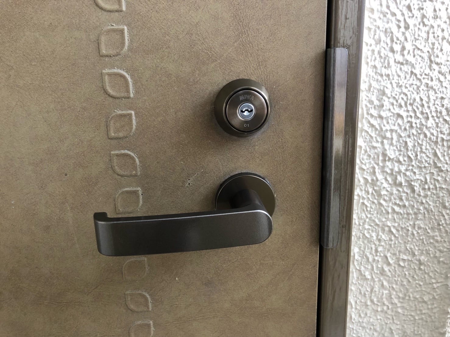 元通りになったレバーハンドル