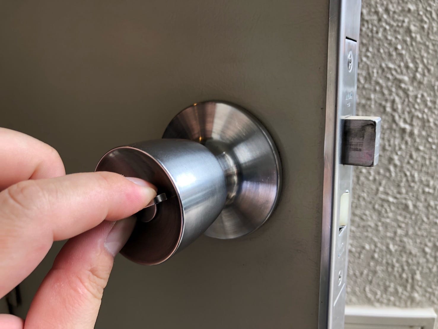 鍵がかからなくなったノブタイプの鍵