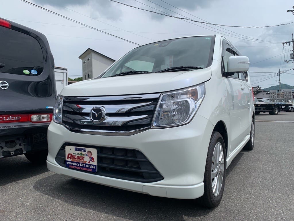 スペアキ―作製のご依頼をいただいた納車前のマツダ フレア MJ44S 2014年式