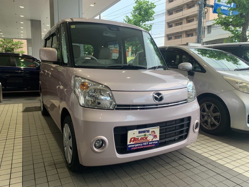 スペアキ―作製のご依頼をいただいた納車前のマツダ フレアワゴン MM32S 2014年式