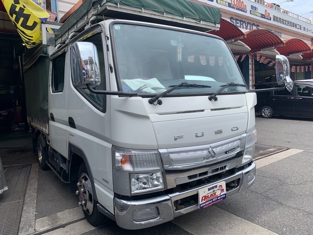 スペアキ―作製のご依頼をいただいた三菱 キャンター FBA20 2012年式