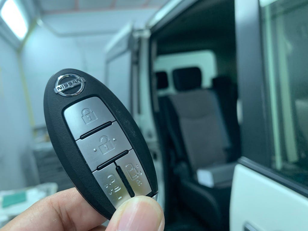 登録が完了した日産セレナのスマートキー