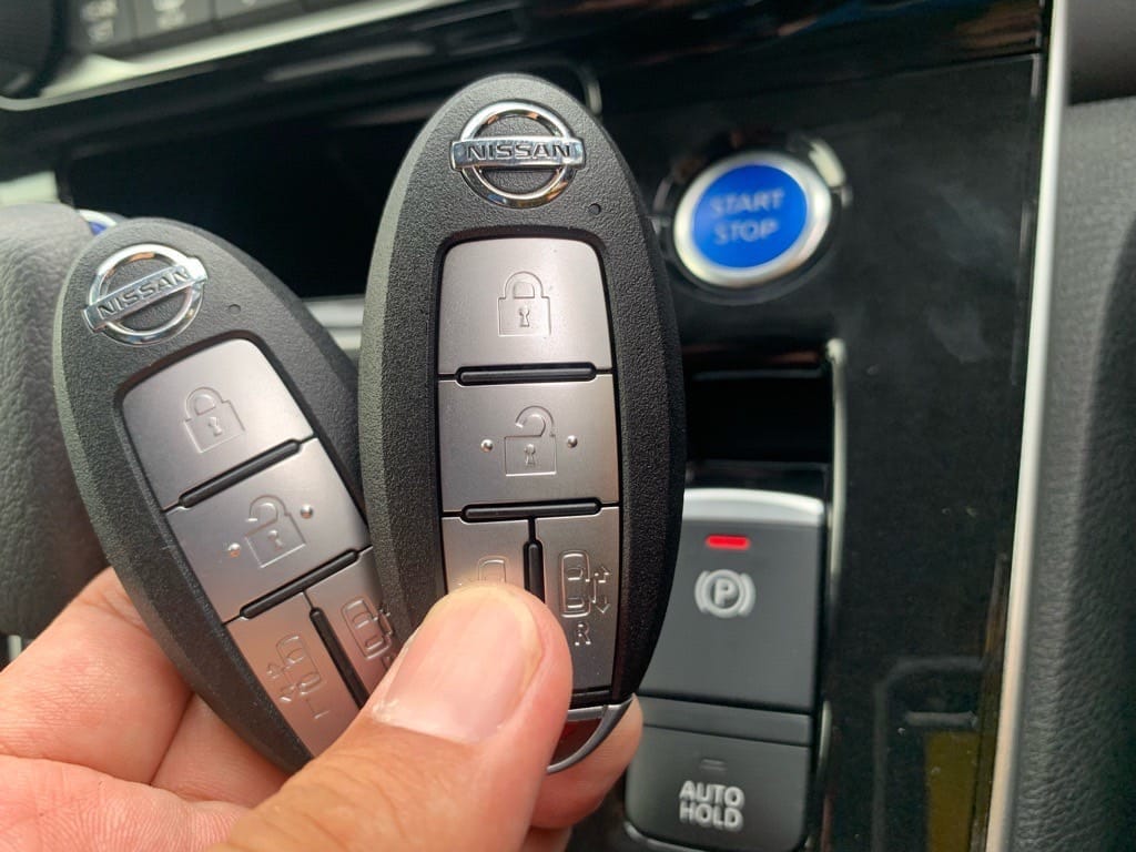 登録が完了した日産セレナのスマートキー