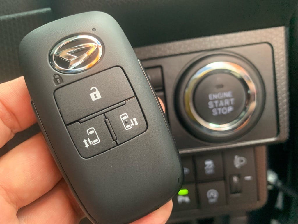 登録が完了したダイハツタントのスマートキー