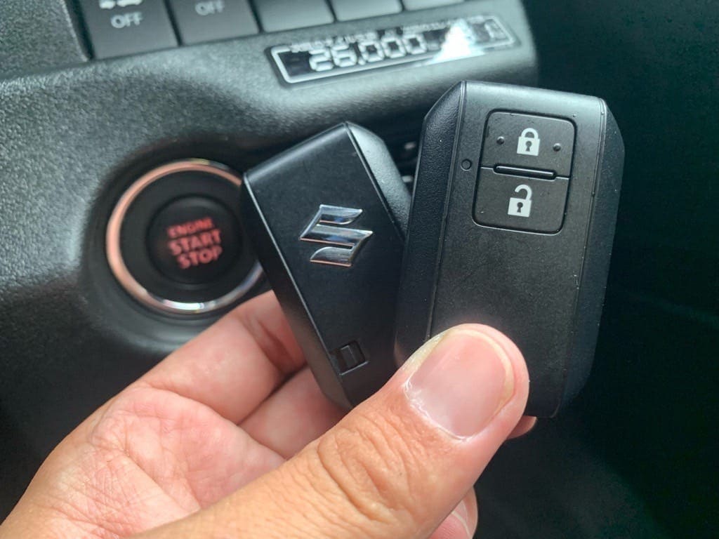 登録が完了したスズキジムニーのスマートキー