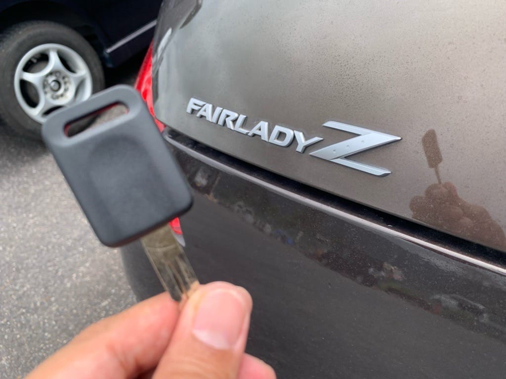 作製した日産フェアレディZの鍵
