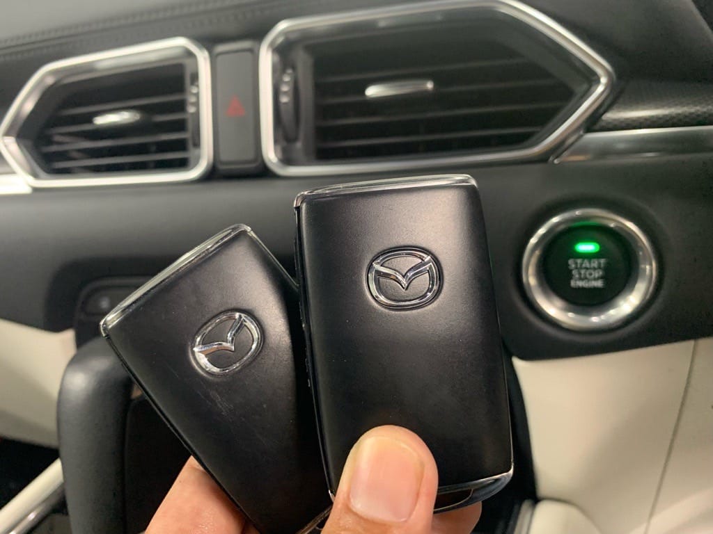 登録が完了したマツダCX8のスマートキー