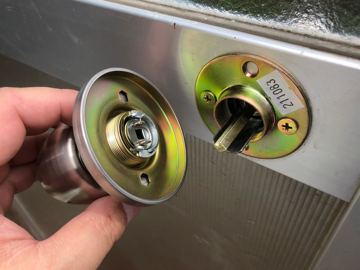 取り外した握り玉