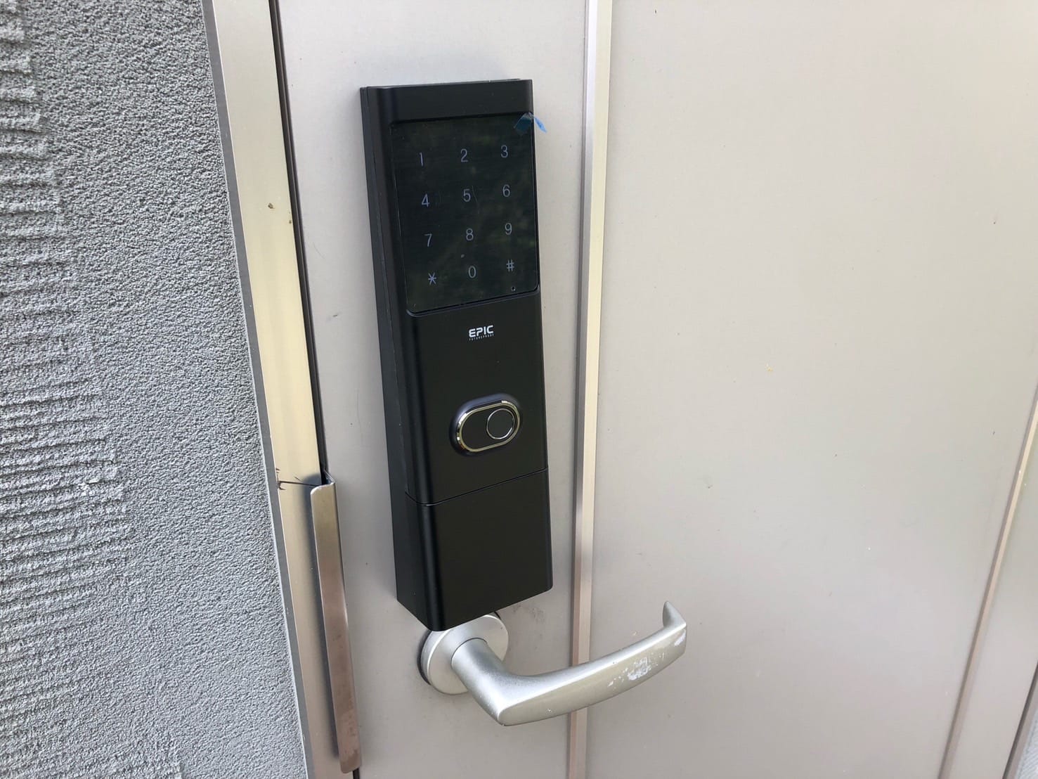 電子錠取付完了